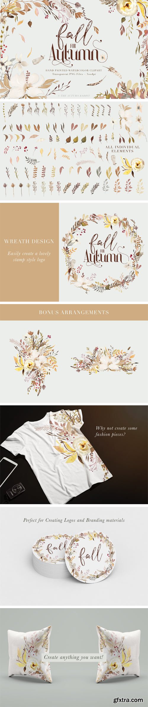 CM - Fall for Autumn - Watercolor Clipart 1741003