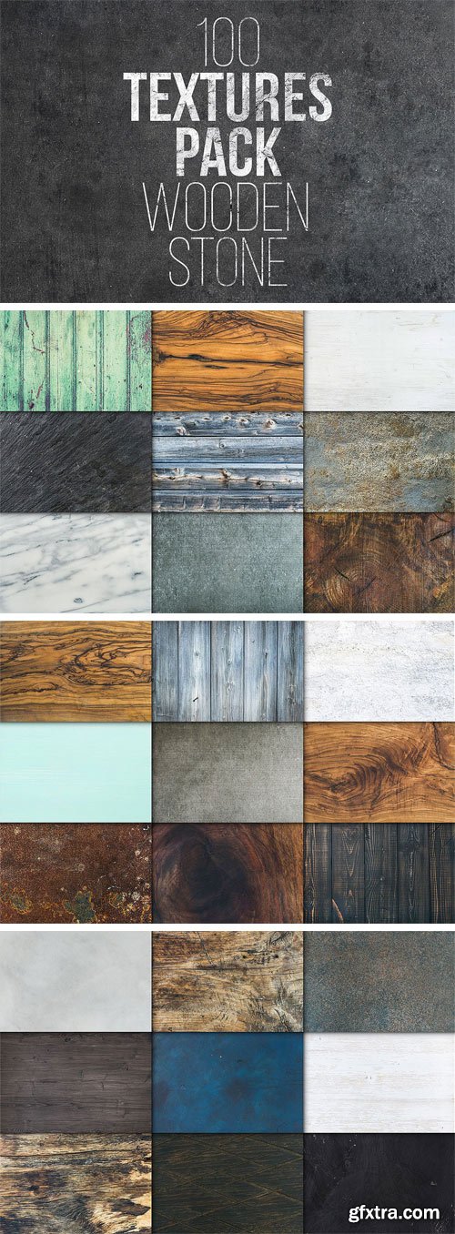 CM - 100 Textures Pack. Wooden & Stone 1723951