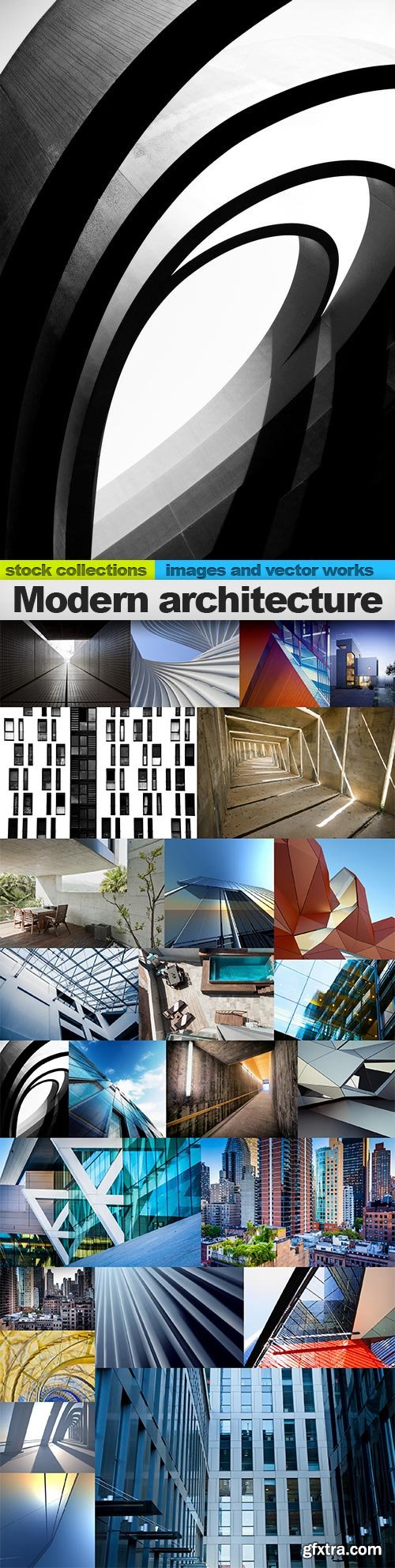 Modern architecture, 25 x UHQ JPEG