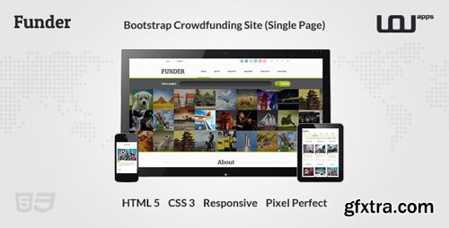 ThemeForest - FUNDER - Bootstrap Crowdfunding Site (Single Page) (Update: 9 April 14) - 5054866