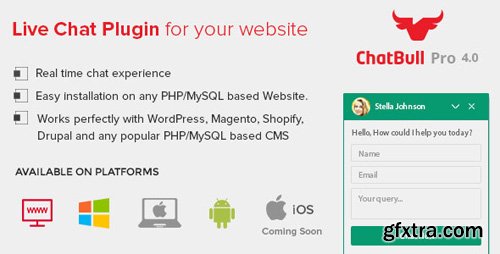CodeCanyon - ChatBull Pro v4.2.3 - PHP Live Chat Support with Desktop and Mobile App - 15044181