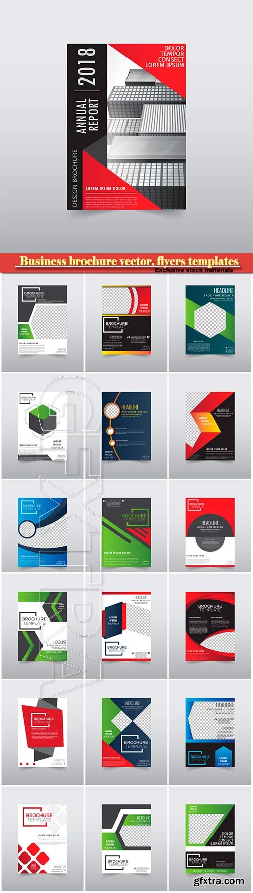 Business brochure vector, flyers templates # 29