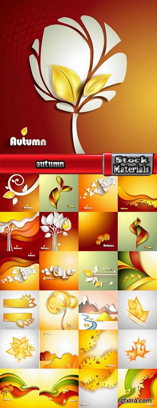 autumn background is a picture poster flyer banner leaf tree 4-25 EPS