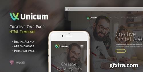 ThemeForest - Unicum v1.0.3 - One Page Creative HTML Template - 12714370