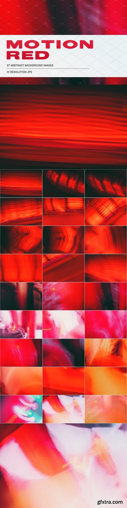 CM - Motion Red Abstract Bundle 900973