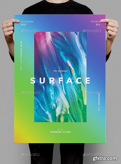 GR - Surface Flyer / Poster Template 20549240