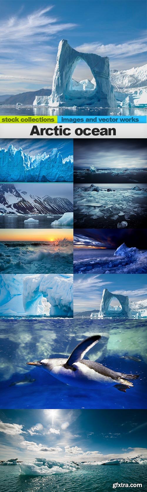 Arctic ocean, 10 x UHQ JPEG