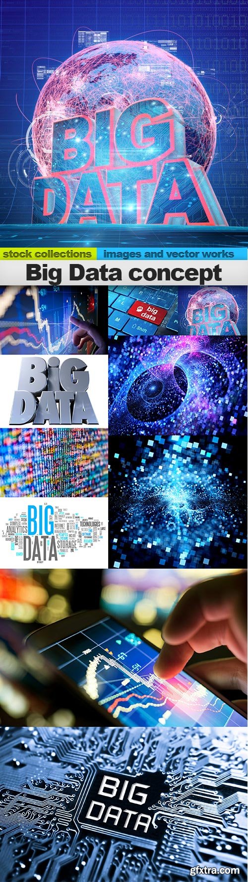Big Data concept, 10 x UHQ JPEG