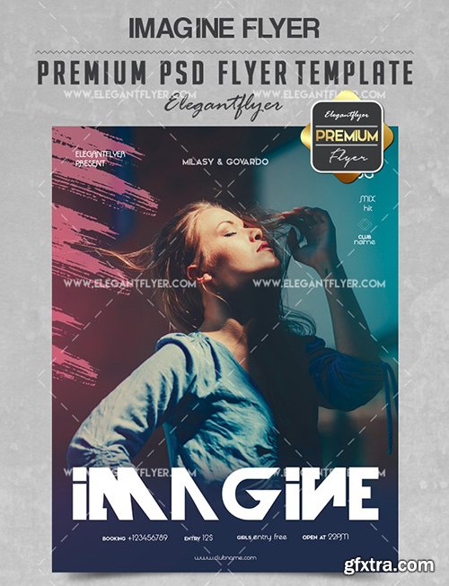 Imagine – Flyer PSD Template + Facebook Cover