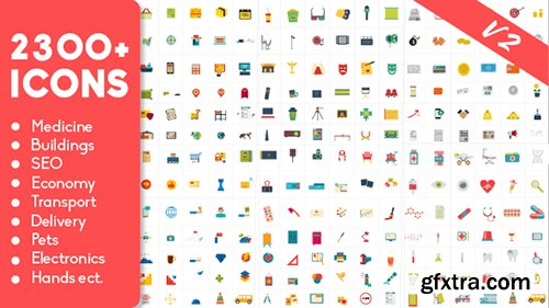 Videohive 2300 Animated Icons Pack 18383303