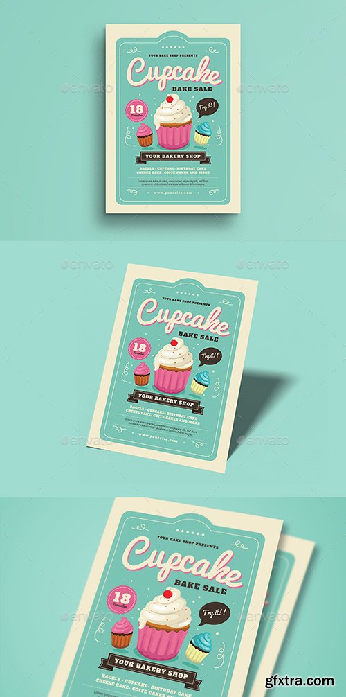 Graphicriver - Cupcake Bake Sale Flyer 20551755