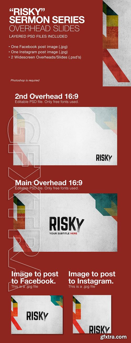 CreativeMarket - Risky Sermon Series Graphics 1803067
