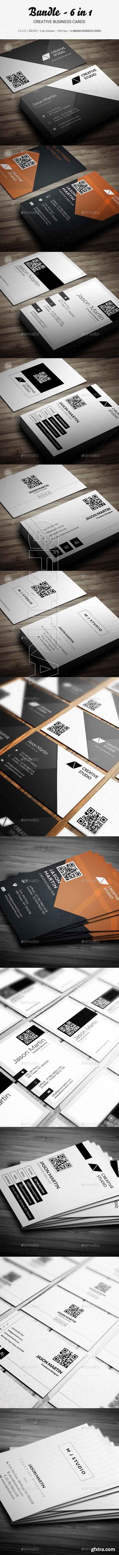 GraphicRiver - Pro Bundle - 6 in 1 - Business Cards - B33 20481895