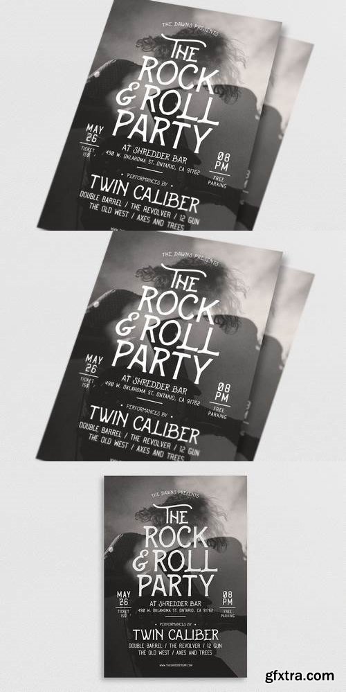 Rock & Roll Music Flyer
