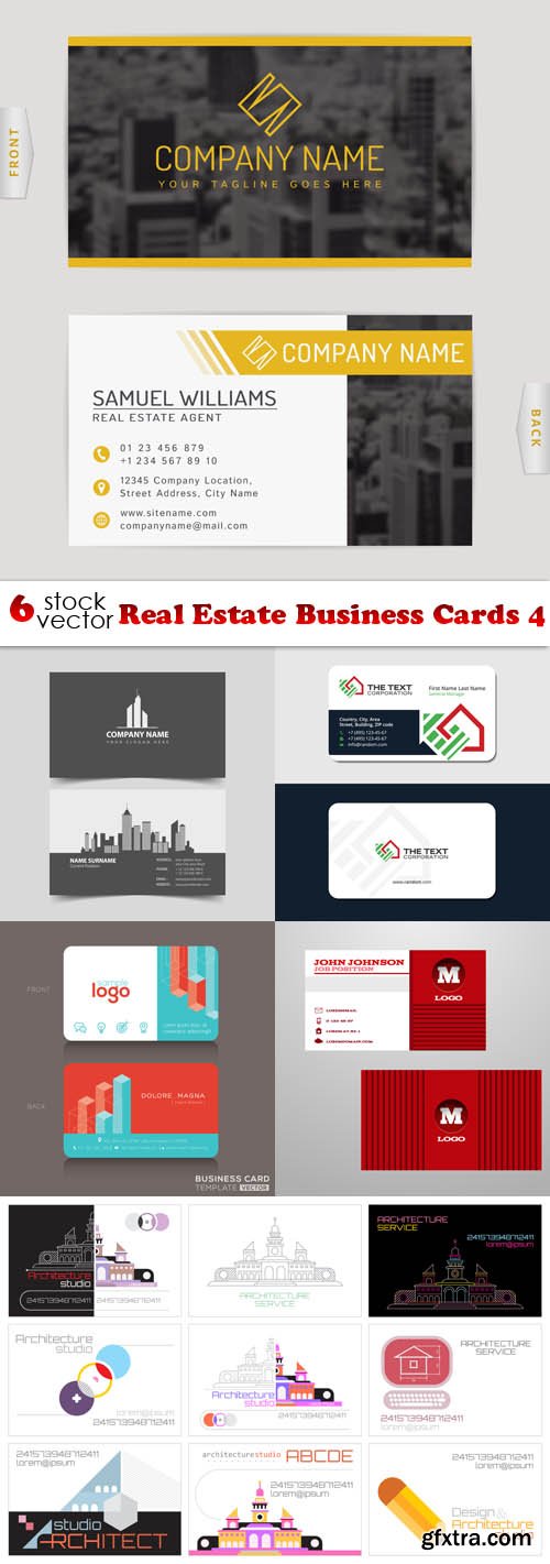 Vectors - Real Estate Business Cards 4
