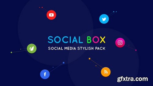 Videohive SocialBox - Social Media Intro and Outro for Social Media Links Promotion 20534548