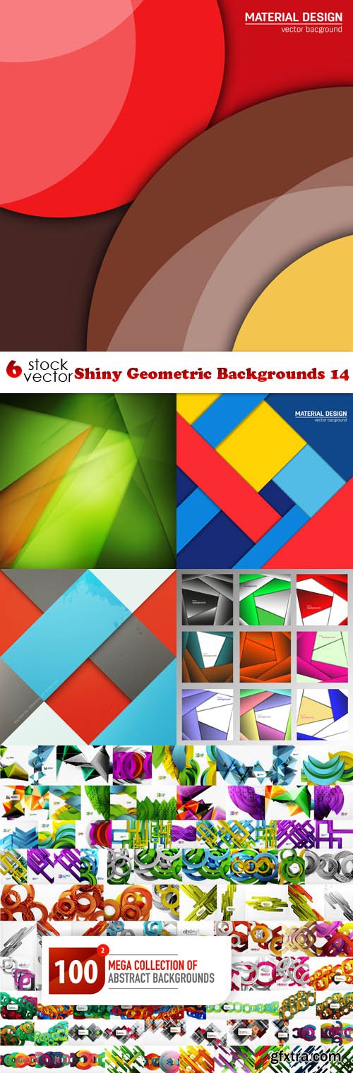 Vectors - Shiny Geometric Backgrounds 14