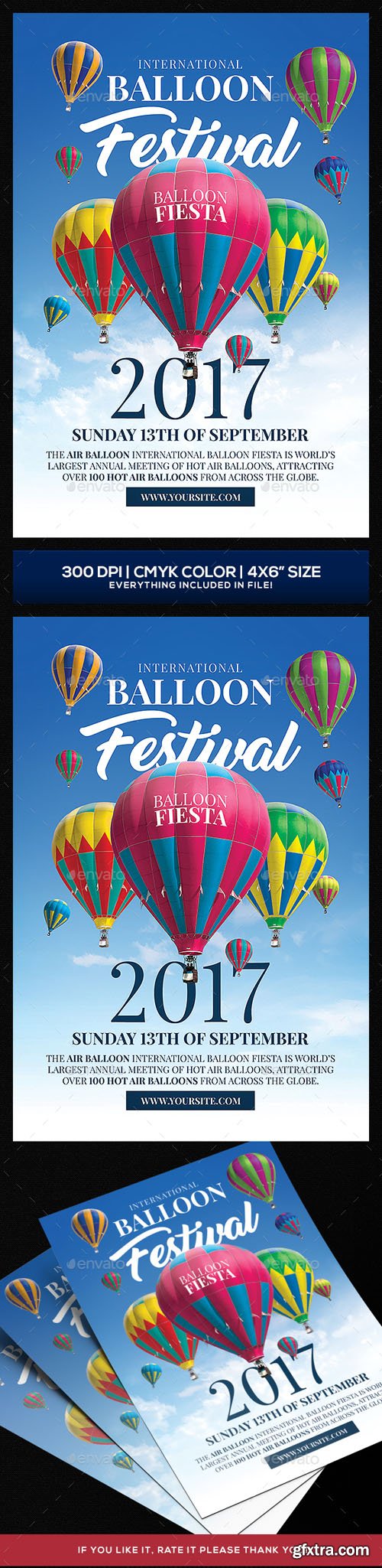 GR - Hot Air Baloon Festival Flyer template 20525270