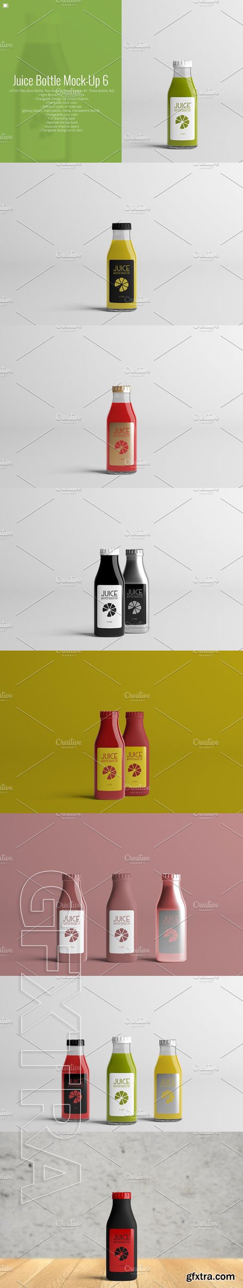 CreativeMarket - Juice Bottle Mock-Up 6 1813957