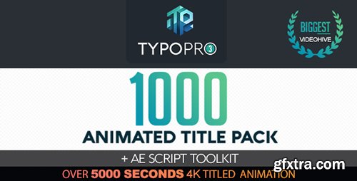 Videohive Typopro | Typography Pack - Title Animation - Kinetic - Minimal - Vintage 20448499