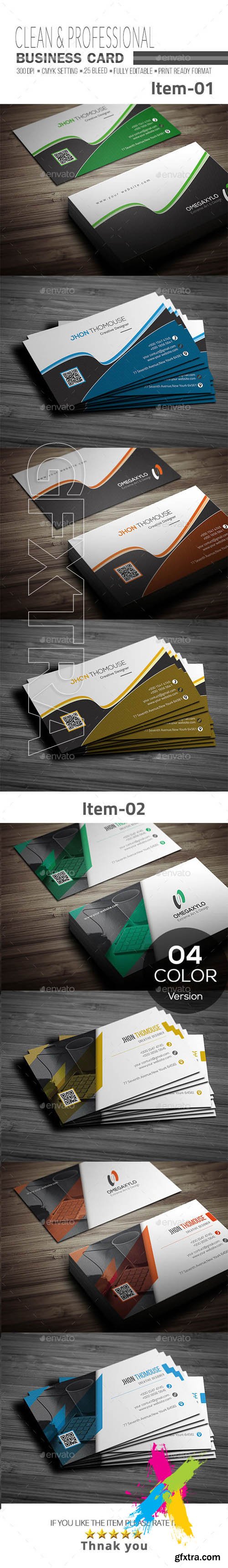 GraphicRiver - Business Card Bundle 2 In 1 20568289