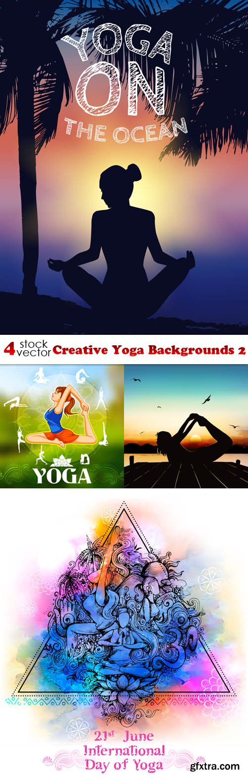 Vectors - Creative Yoga Backgrounds 2
