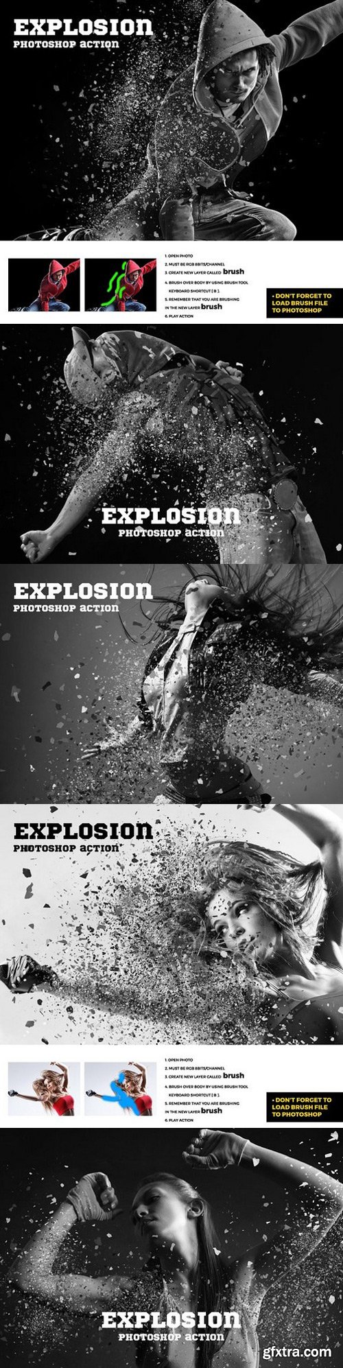 CM - Explosion Photoshop Action 1772101
