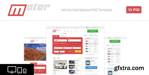 ThemeForest - Motor - Vehicle Marketplace PSD Template (Update: 6 November 15) - 4723480