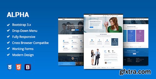 ThemeForest - Alpha v1.0 - Business Consulting and Financial Services HTML Template - 20197317