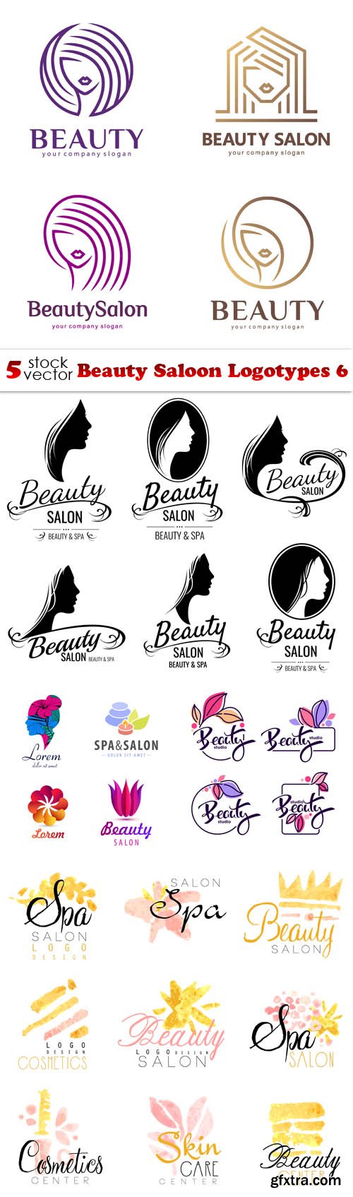 Vectors - Beauty Saloon Logotypes 6