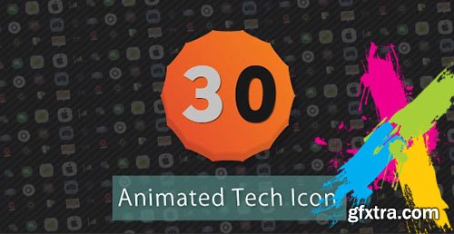 Infographic Presets 30 Animated Tech Icon - After Effects
