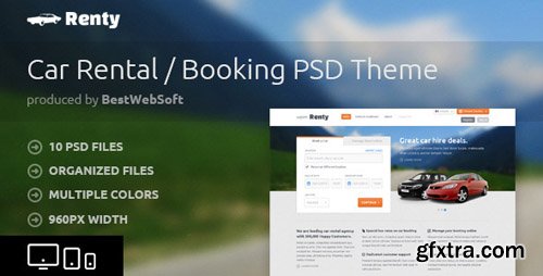 ThemeForest - Renty - Car Rental & Booking PSD Template (Update: 5 August 15) - 4153222