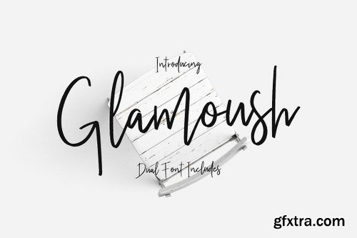 CreativeMarket Glamoush Typeface 1813493