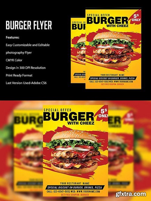 CM - Burger Flyer Template 1781786