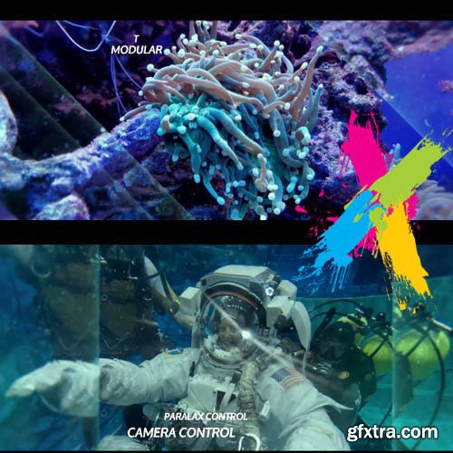 Underwater Sea Parallax Slideshow - After Effects