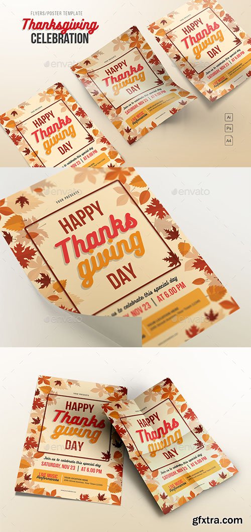 GR - Happy Thanksgiving Day Flyers 20624615