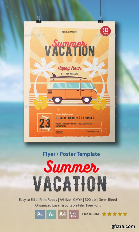 GR - Summer Vacation Flyer/Poster 16616018