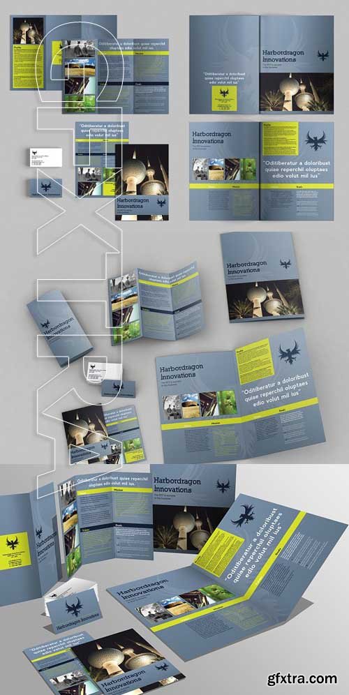 CreativeMarket - Set of Brochures Stationery 09 899214