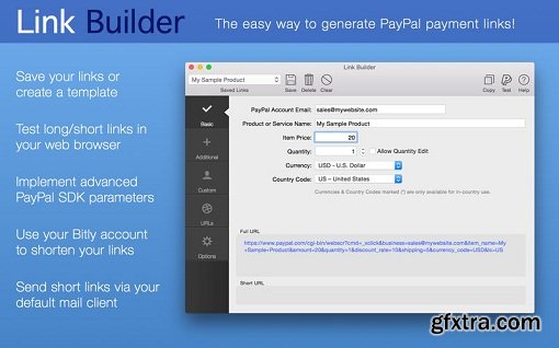 Link Builder for PayPal 2.1 (Mac OS X)
