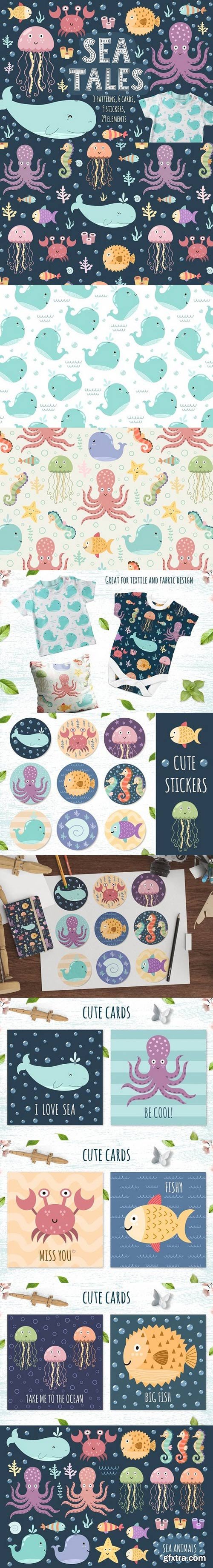 CM - Sea Tales: patterns, stickers, cards 1702638