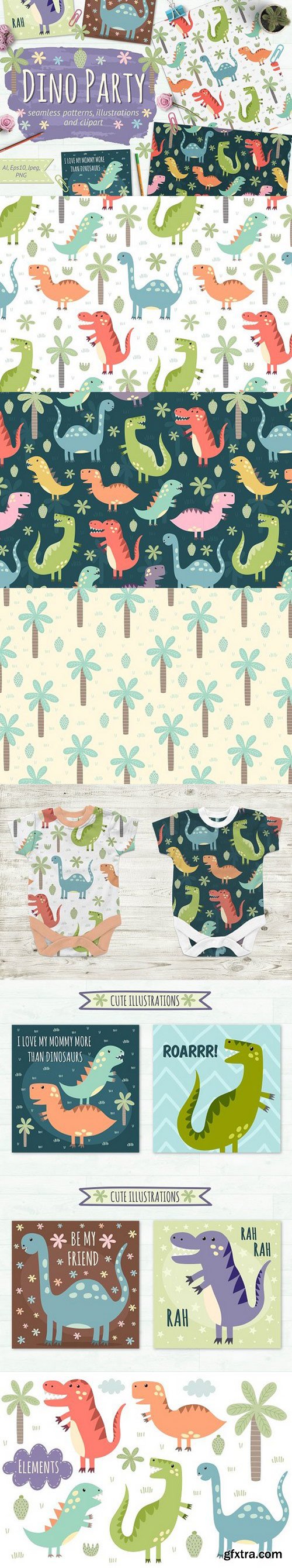 CM - Dino Party: patterns & illustrations 1389873
