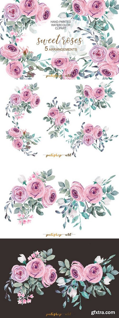 CM - Pastel Pink Floral Arrangements 1808961