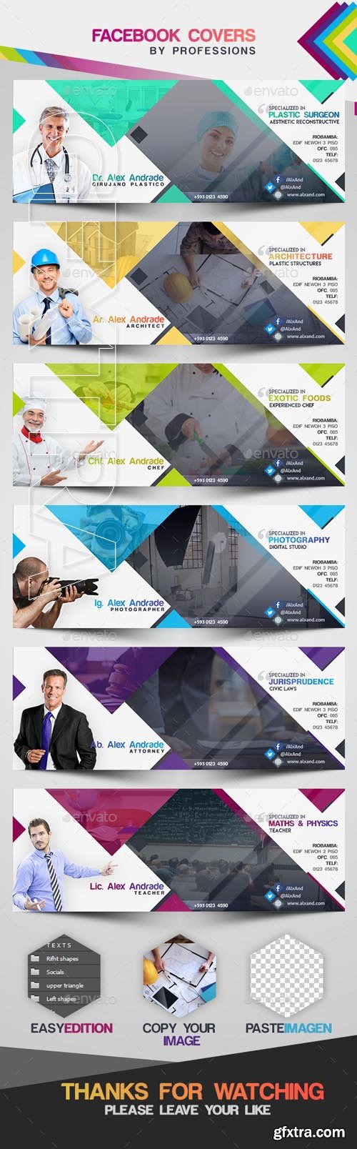GraphicRiver - Facebook Cover by Professions 20619183