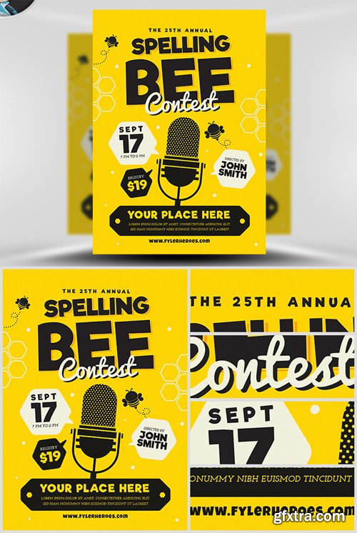 Spelling Bee Flyer Template 2