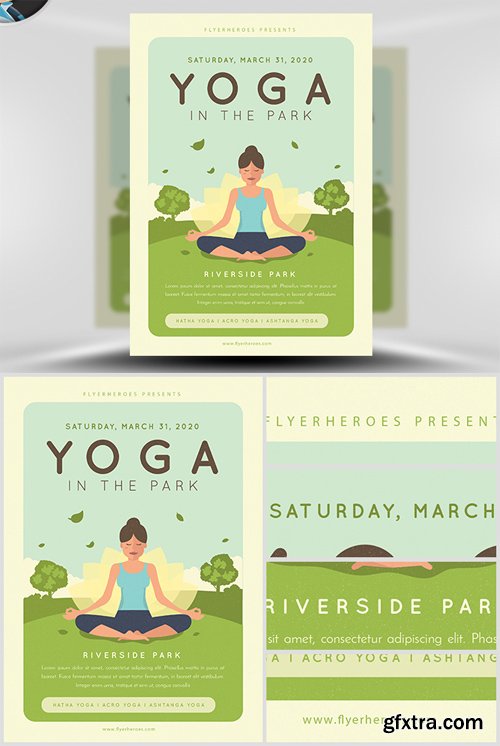 Yoga in the Park Flyer Template