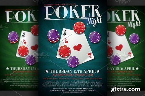 CM - Poker Night Flyer Template 62028