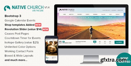 ThemeForest - NativeChurch - Responsive HTML5 Template (Update: 18 May 17) - 7010838