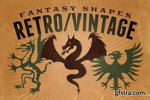 CreativeMarket Vintage shapes - Fantasy/Heraldry 35126