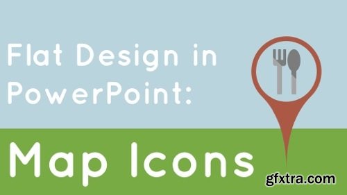 Flat Design in PowerPoint: Map Icons