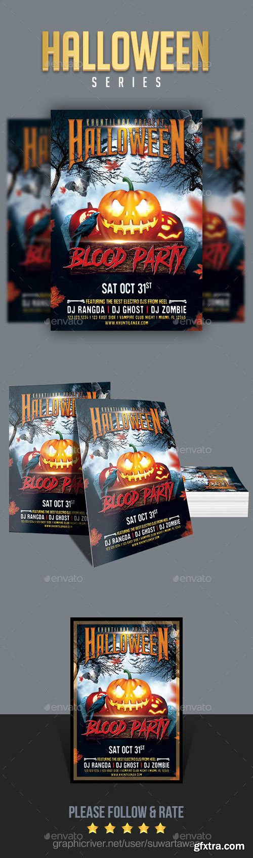 GR - Halloween Blood Party Flyer 20693638